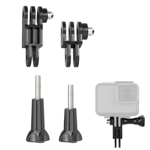 ZIBUYU® Adjustable Pivot Arm Adapter for GoPro, Straight Joint Mount Extension for Action Cameras, Gopro Helmet Mount for Flexible Multi-Angle Shooting and Secure Mounting on Helmets, Bikes