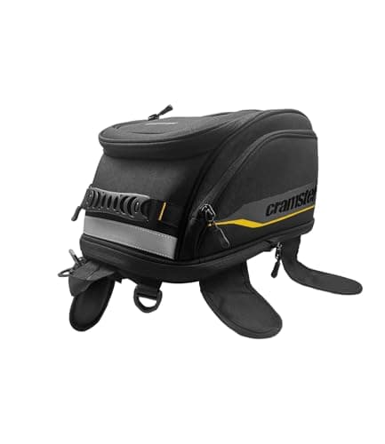 Cramster Turtle V2 Tank Bag 24L - Durable Polyester Fabric | Genuine 3M Reflective Panels | Genuine YKK Zippers - Black