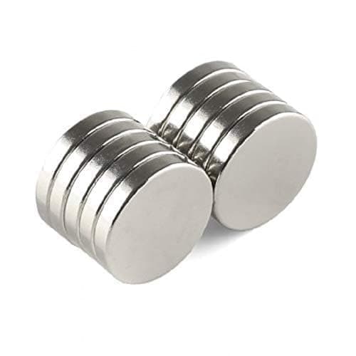 KRYTONE® 50 Piece Silver Round Magnet Set (6 X 1.5 MM) Use as Fridge Magnet, Door, Kitchen Organiser Magnet, Multipurpose Office Pack of 50(Silver)