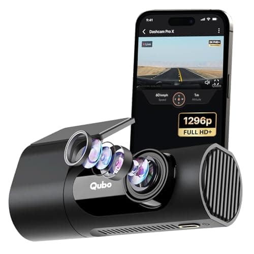 Qubo Dashcam Pro X (2026 Edition) | 2K Resolution FHD+ | Doubles up as in-Cabin Camera|NightPulse Vision | Wide FOV | Supercapacitor | Built in Wi-Fi, Mic | Up to 1TB Storage | Built for Indian Roads
