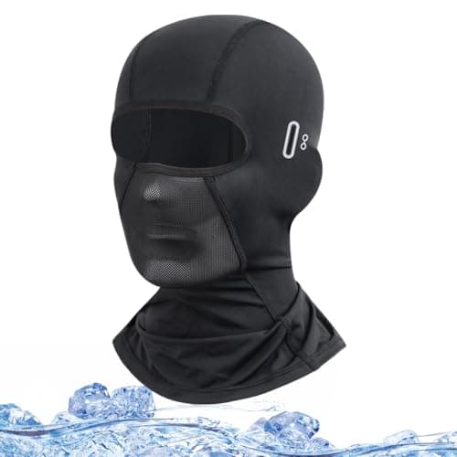 Proberos® Balaclava Face Mask - Cool Silk, Eyeglasses Friendly Design, UV Protection, Breathable, Unisex Quick Dry for Riding